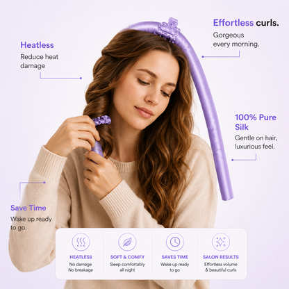 The SoftMorning™ Heatless Overnight Curl Kit